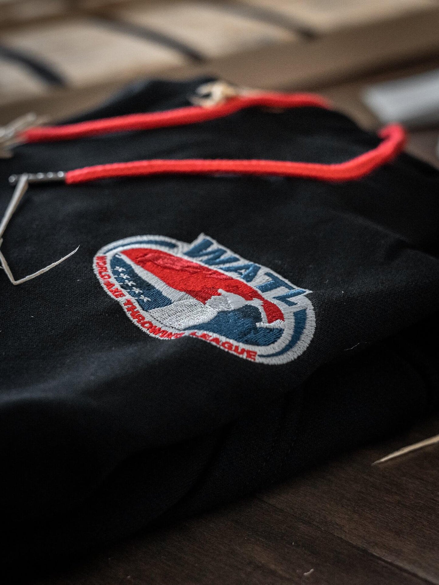 World Axe Throwing League Apparel Hoodie Crest Logo