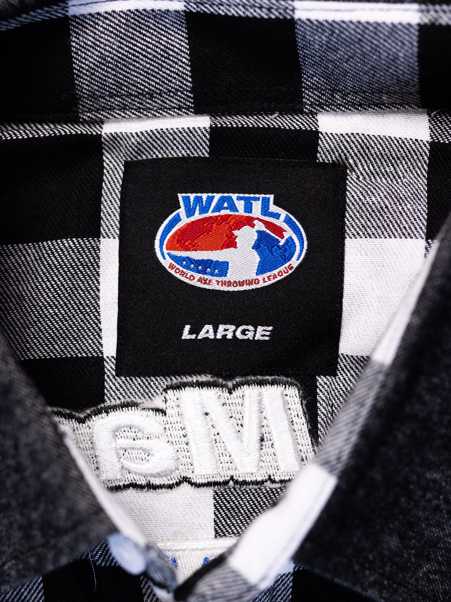 World Axe Throwing League White Axe Master Flannel