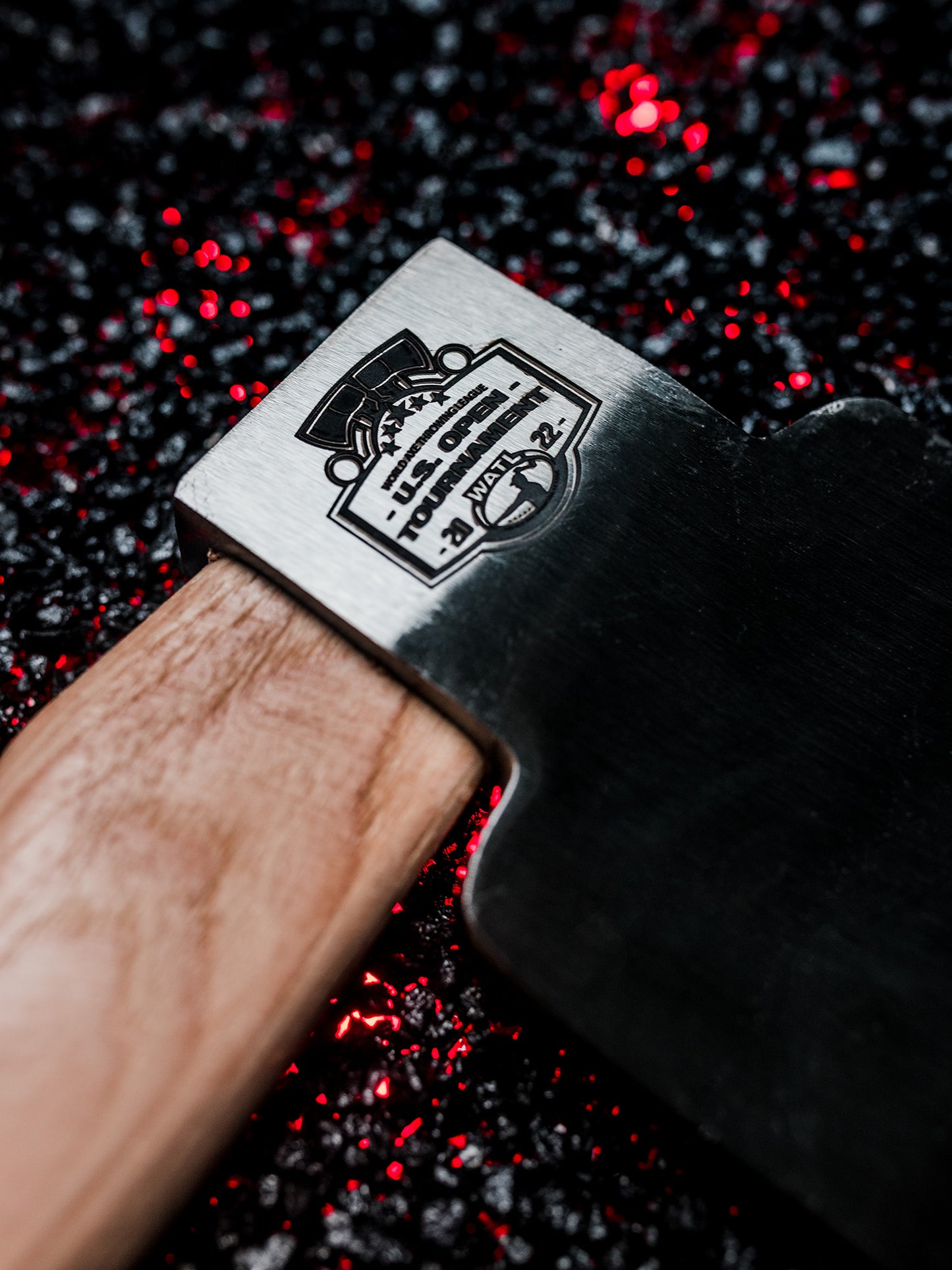 Throwing Axe with 2022 US Open Engraving by World Axe Throwing League