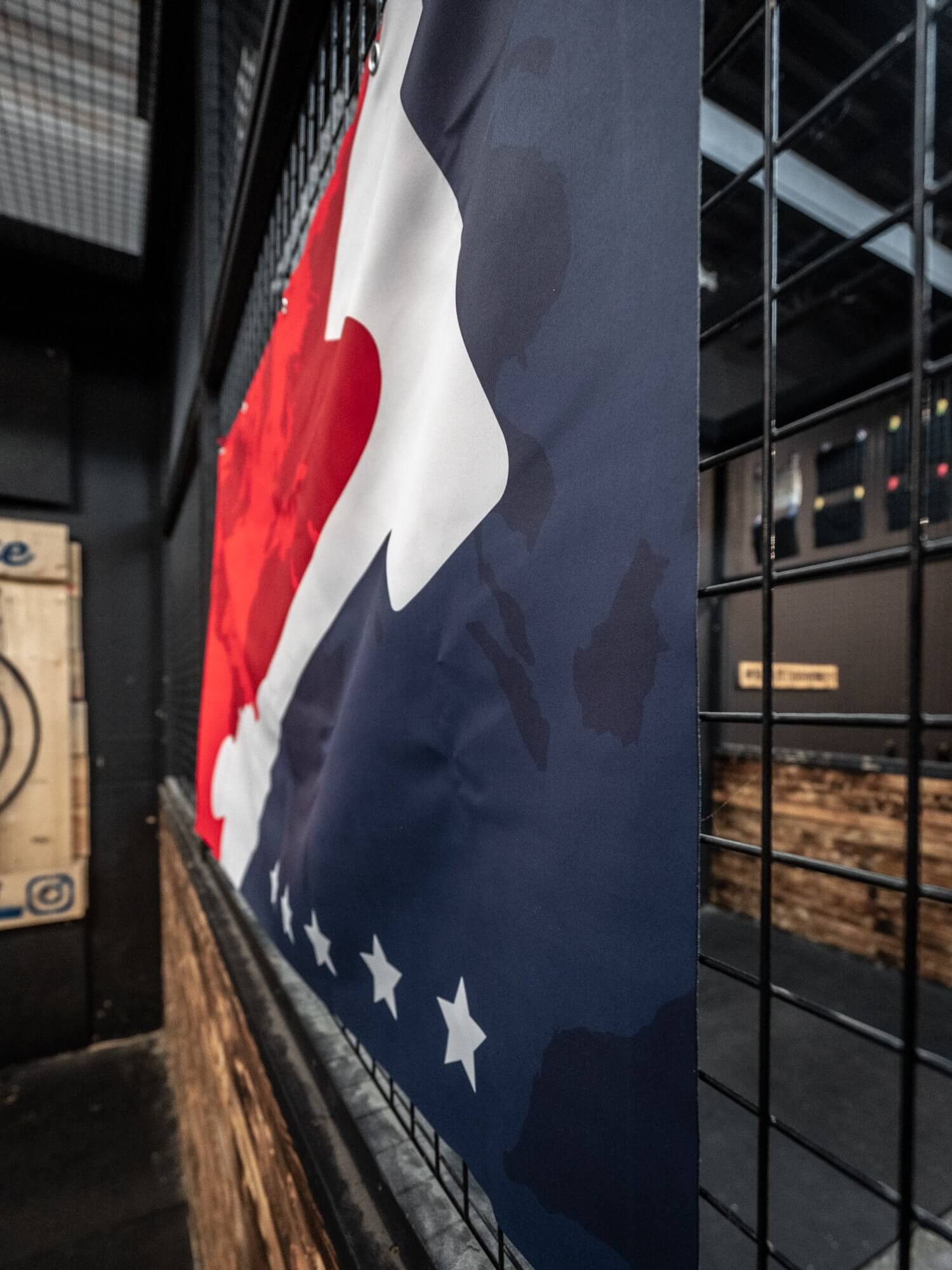 World Axe Throwing League Ultraluxe Championship Flag Side