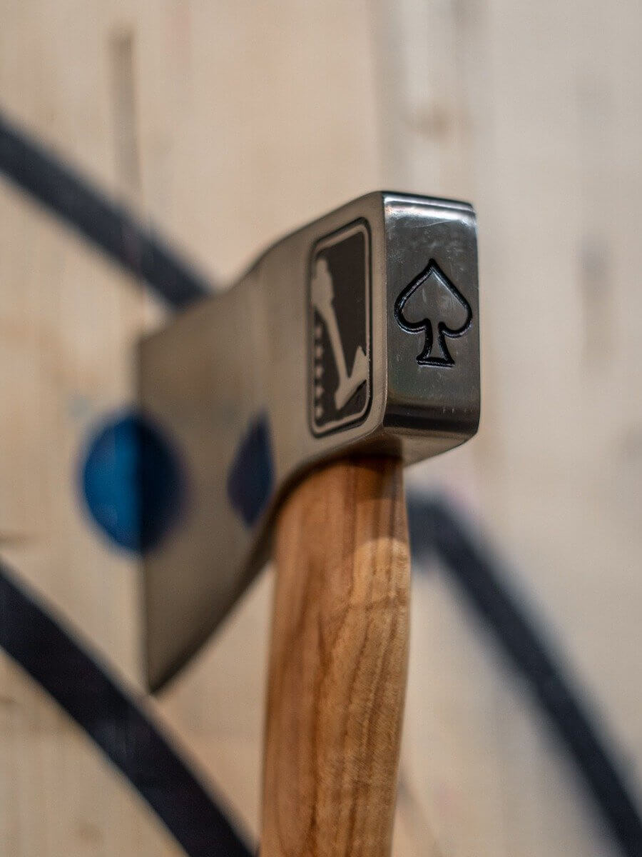 World Axe Throwing League (WATL) Ace of Spades Throwing Axe for competition