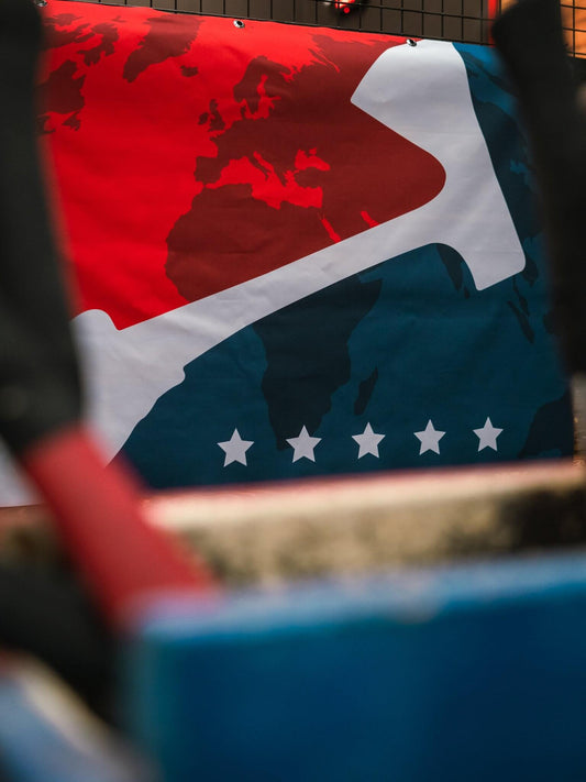 World Axe Throwing League Flag Front