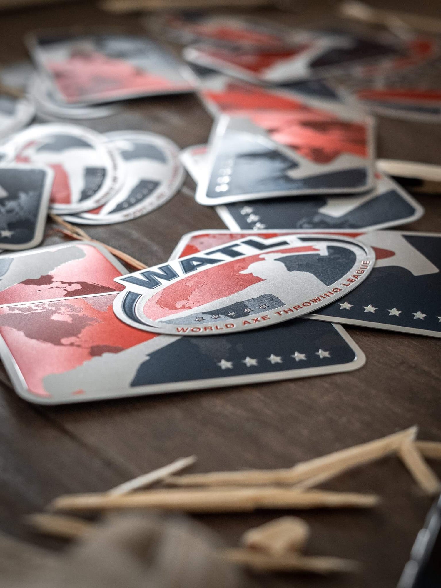 World Axe Throwing League Stickers Detail