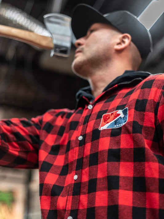 World Axe Throwing League Apparel Flannel Male